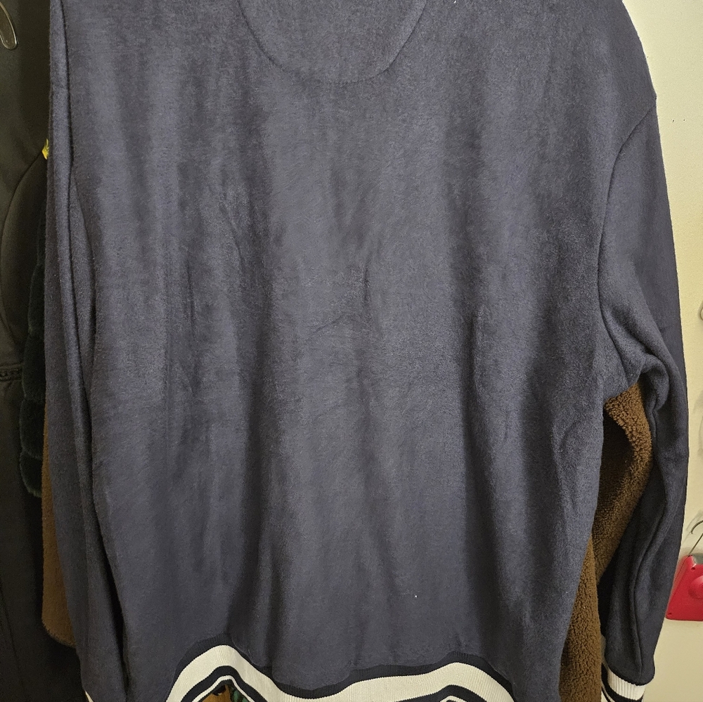 GUESS Women's Noele Boucle Cardigan in Daring Ocean Blue - Picture 4 of 6